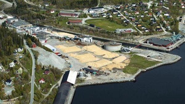 Aerial view of the FollaCell pulp mill.
