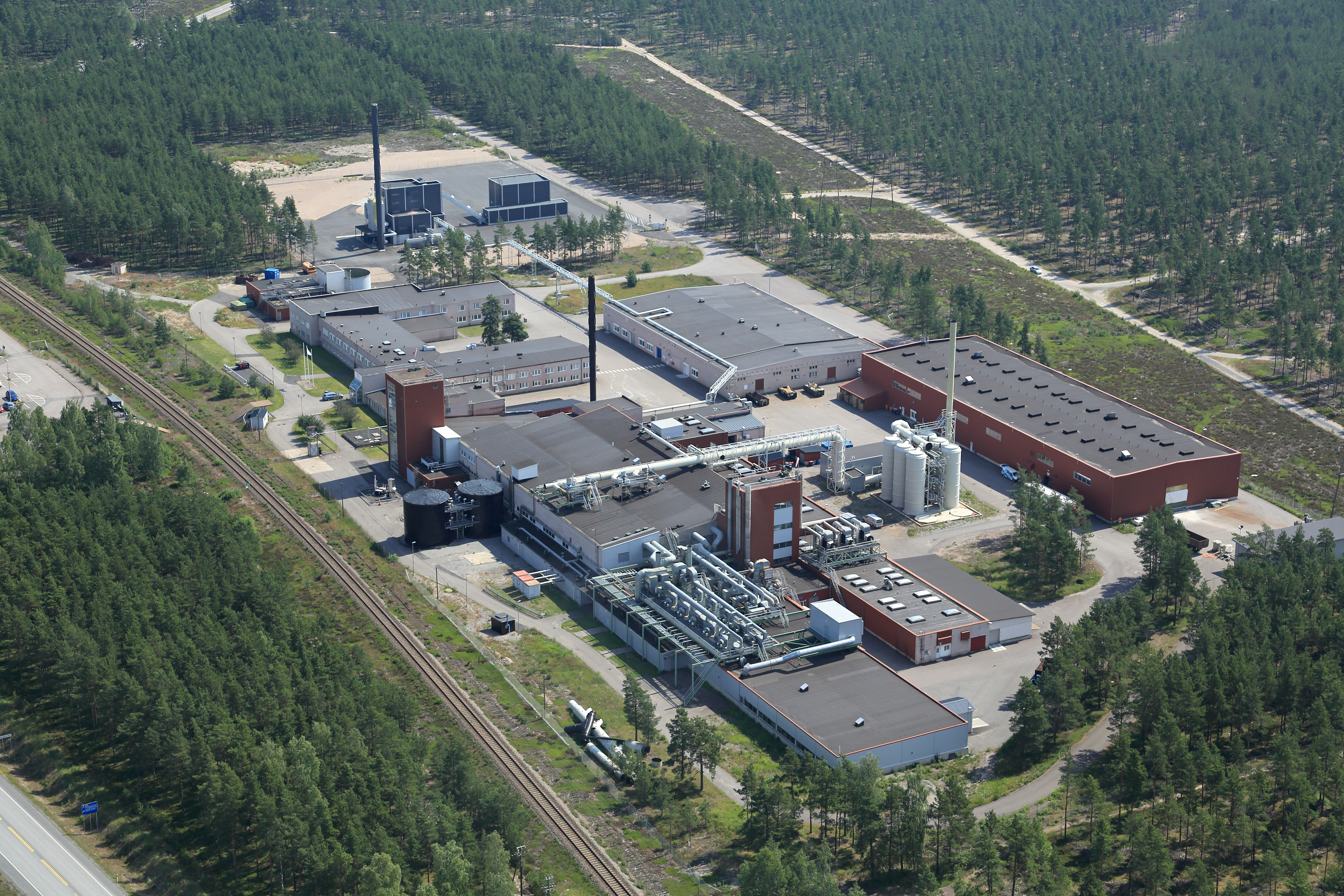 Aerial photo of the ViskoTeepak plant
