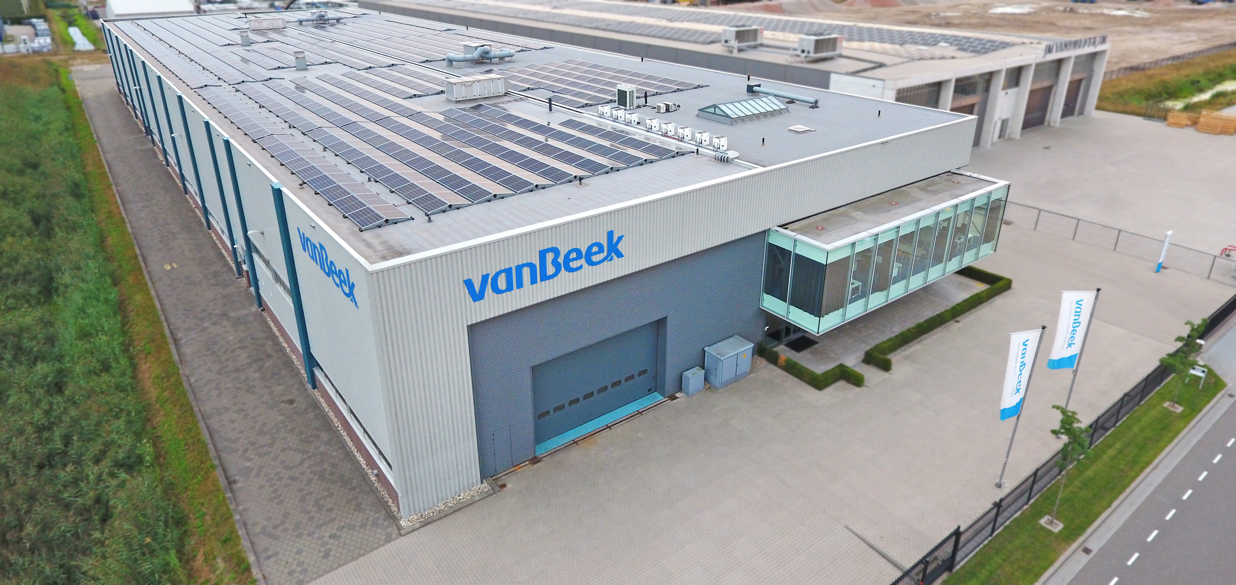 Aerial photo of the van Beek plant